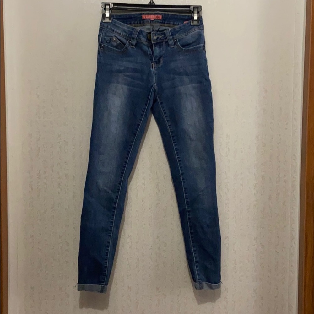 Blue washed jeans